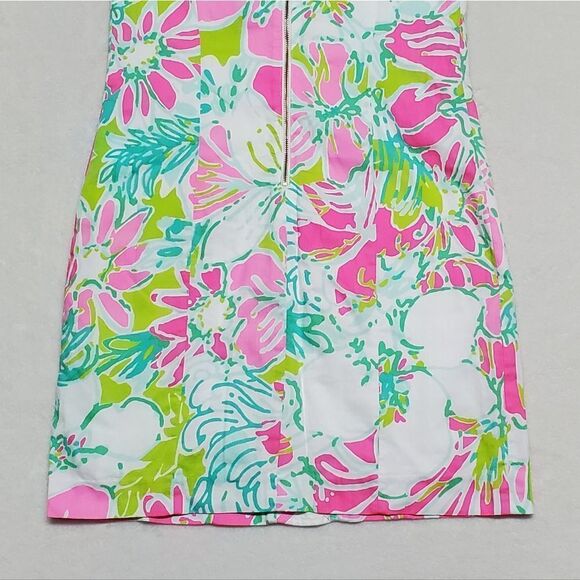 𝅺LILLY Pulitzer Cathy Flamingo Pink Don't Give A Cluck Shift Dress 00 - Picture 8 of 12